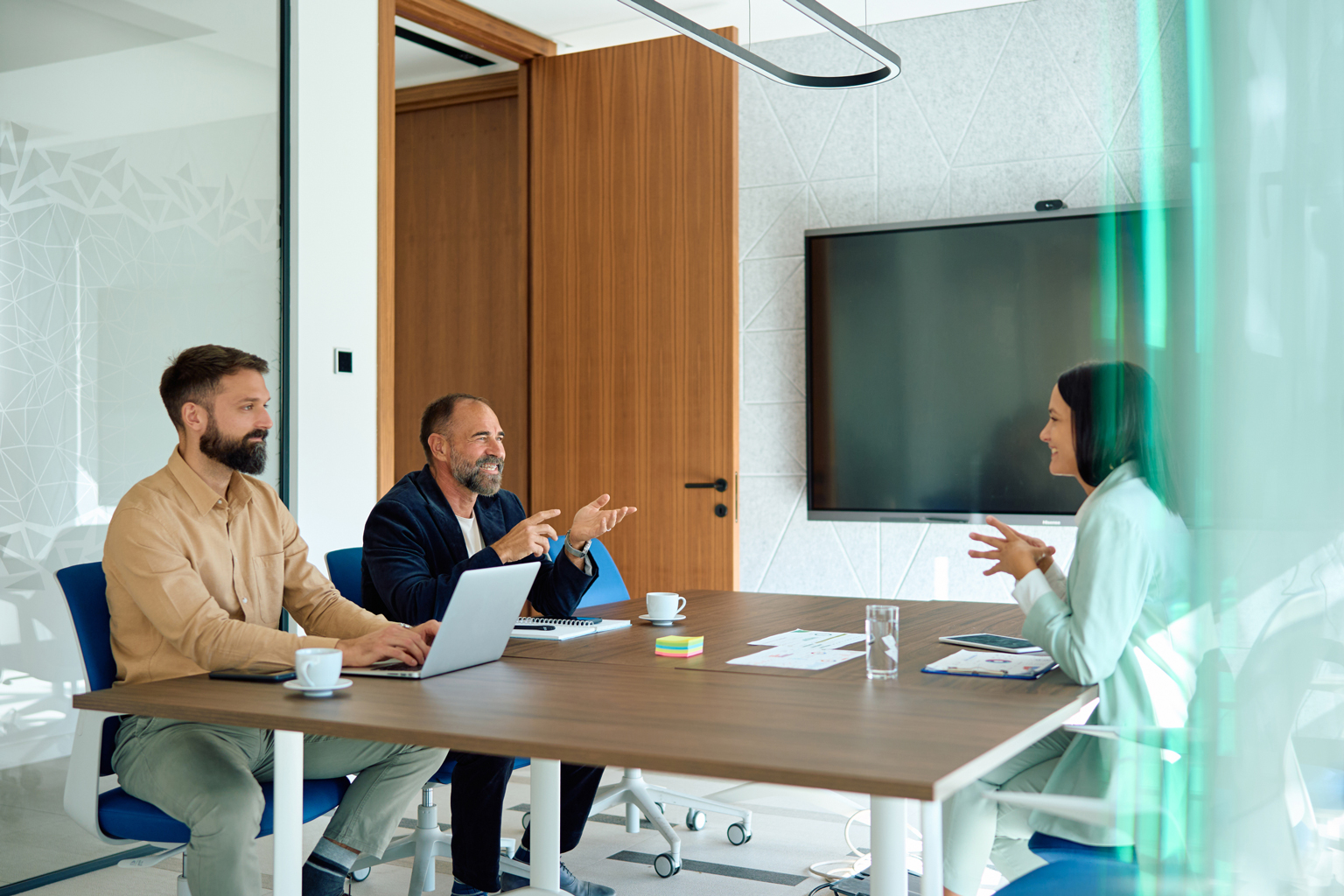A flexible modern meeting space
